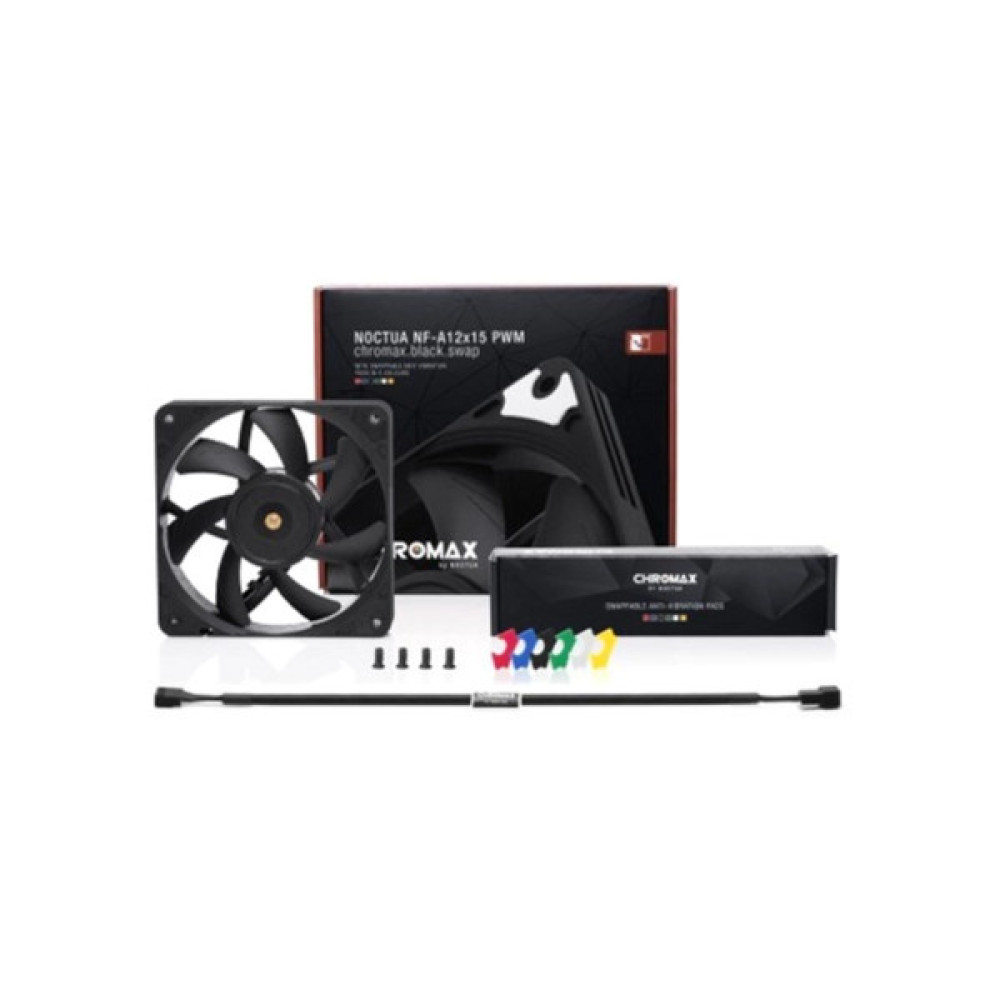 Кулер до корпусу Noctua NF-A12x15 PWM CHROMAX. BLACK. SWAP