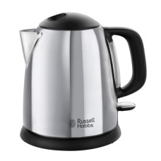 Електрочайник Russell Hobbs Victory 1л, метал, сріблясто-чорний