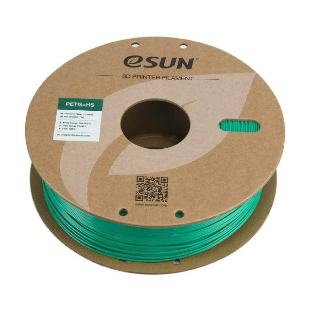 Пластик для 3D-принтера eSUN ePETG+HIGH SPEED 1,75mm 1kg SOLID GREEN (EPETG+HS-P175SG1)