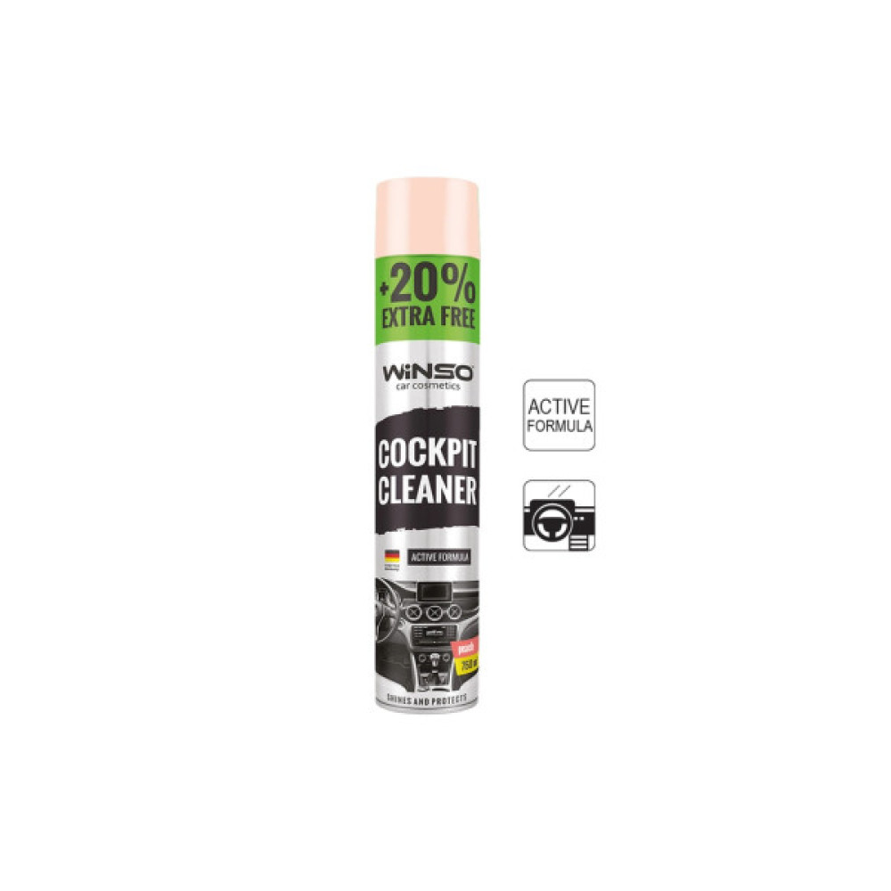 Автополіроль WINSO Cockpit Cleaner персик 750ml (870580)