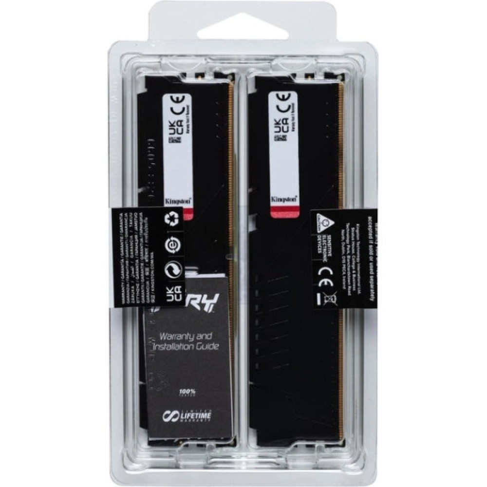 Пам'ять ПК Kingston DDR5 16GB KIT (8GBx2) 5200 FURY Beast