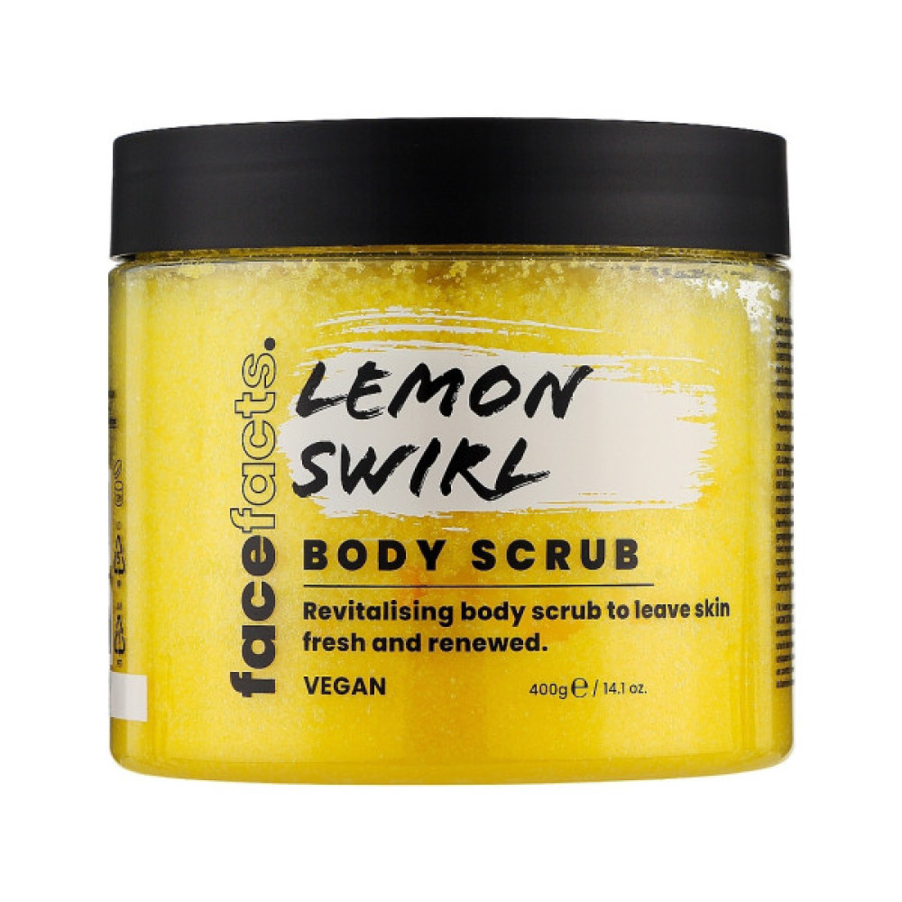 Скраб для тіла Face Facts Body Scrub Lemon Swirl Лимонний вир 400 г (5031413938531)