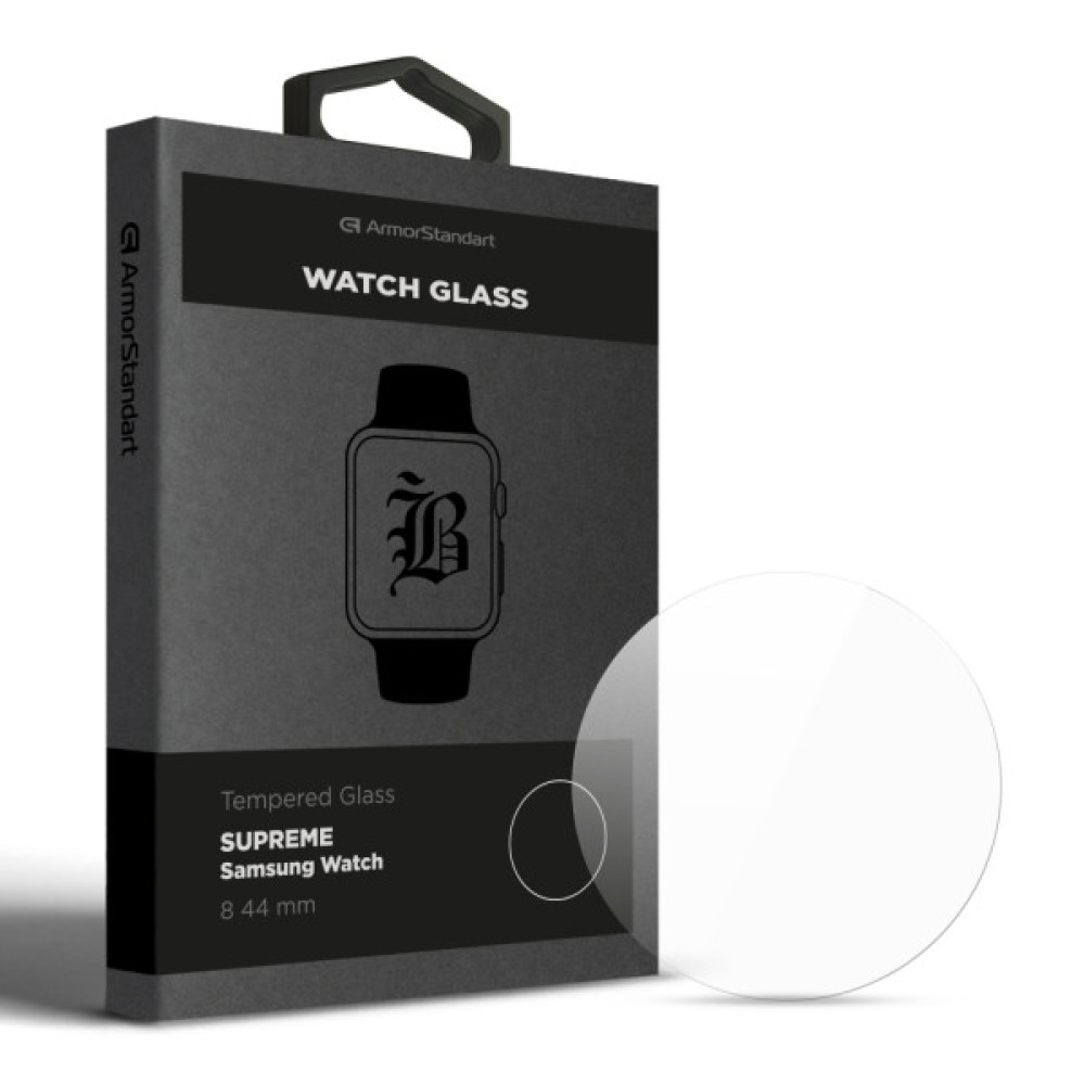 Скло захисне Armorstandart Supreme Black Icon Samsung Watch 8 44 mm (ARM88139)