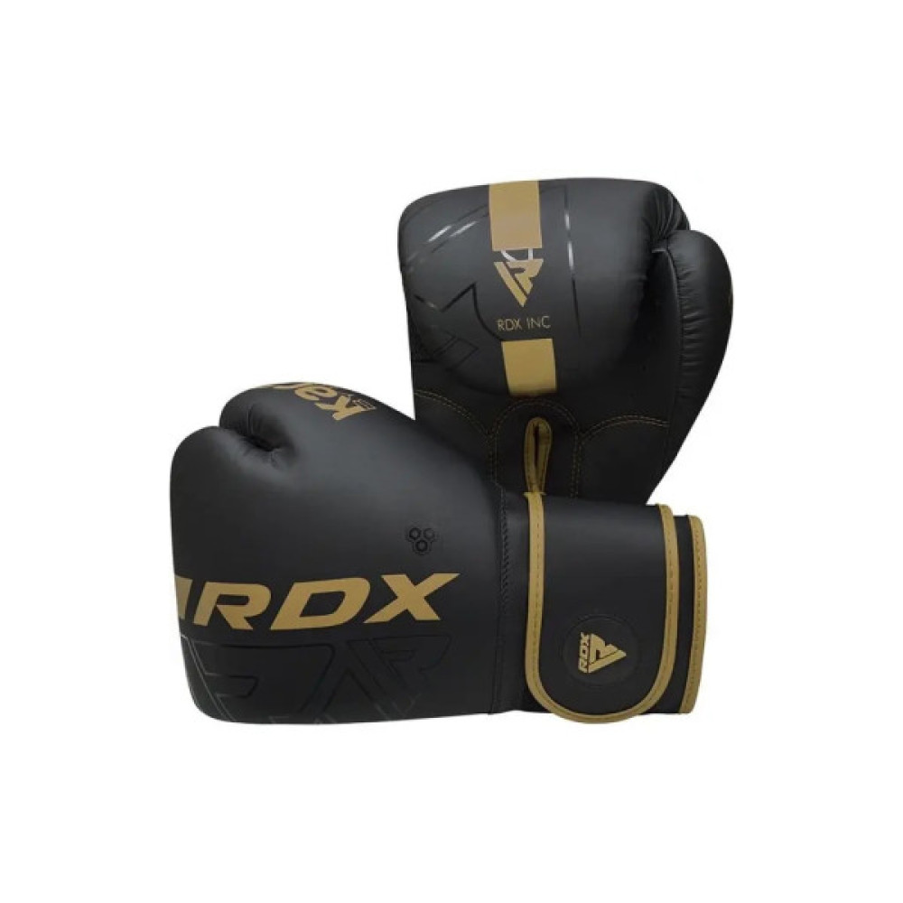 Боксерські рукавички RDX F6 Kara Matte Golden 12 унцій (BGR-F6MGL-12OZ)