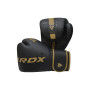 Боксерські рукавички RDX F6 Kara Matte Golden 12 унцій (BGR-F6MGL-12OZ)