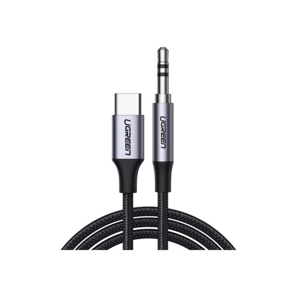 Кабель мультимедійний USB-C to 3.5mm M 1.0m CM450 UGREEN (20192)