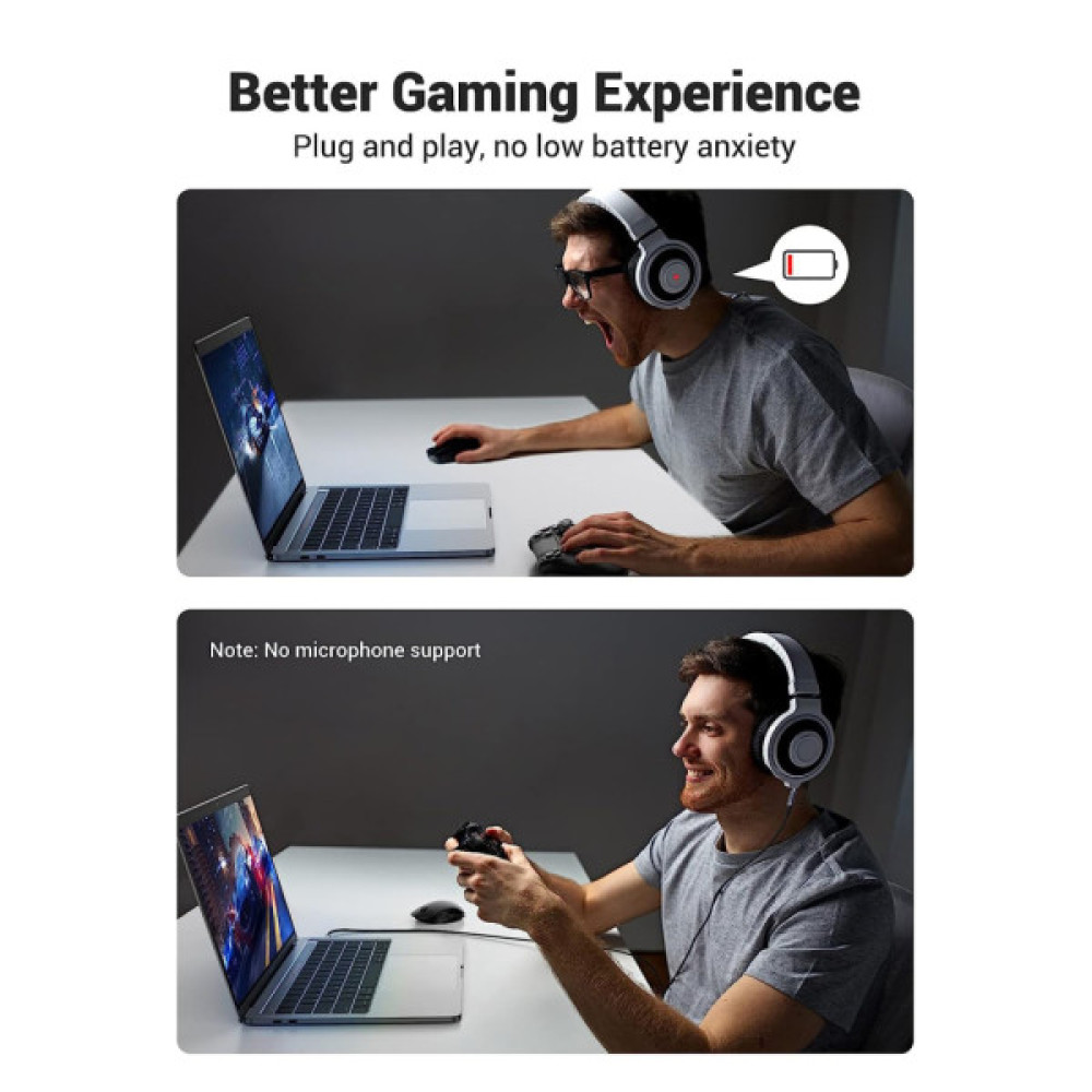 Кабель мультимедійний USB-C to 3.5mm M 1.0m CM450 UGREEN (20192)