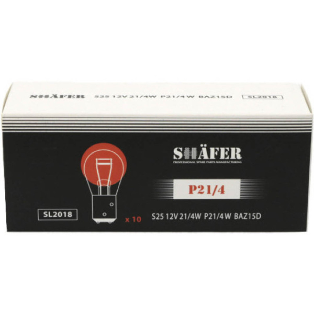 Автолампа SHAFER 12V21/4WP21/4BAZ15D (SL2018)