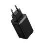 Зарядний пристрій Baseus 2xUSB-C 65W + 1xUSB GaN + cable USB-C to USB-C 100W 1.0m black (CCGP120201)