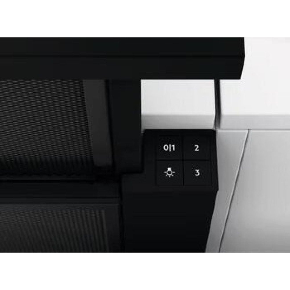 Витяжка Electrolux телескопічна, 59см, 410м.куб/год., чорний