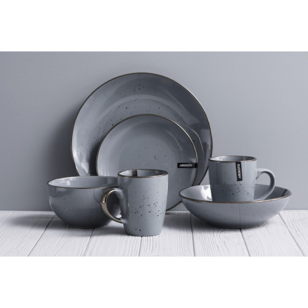 Тарілка ARDESTO Bagheria Dinner 26 см Grey (AR2926GREY)