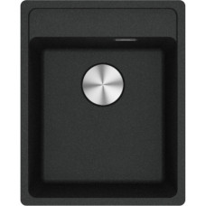 Мийка кухонна Franke Maris, фраграніт, прямокутник, без крила, 410х510х200мм, чаша - 1, врізна, MRG 610-37 TL, онікс