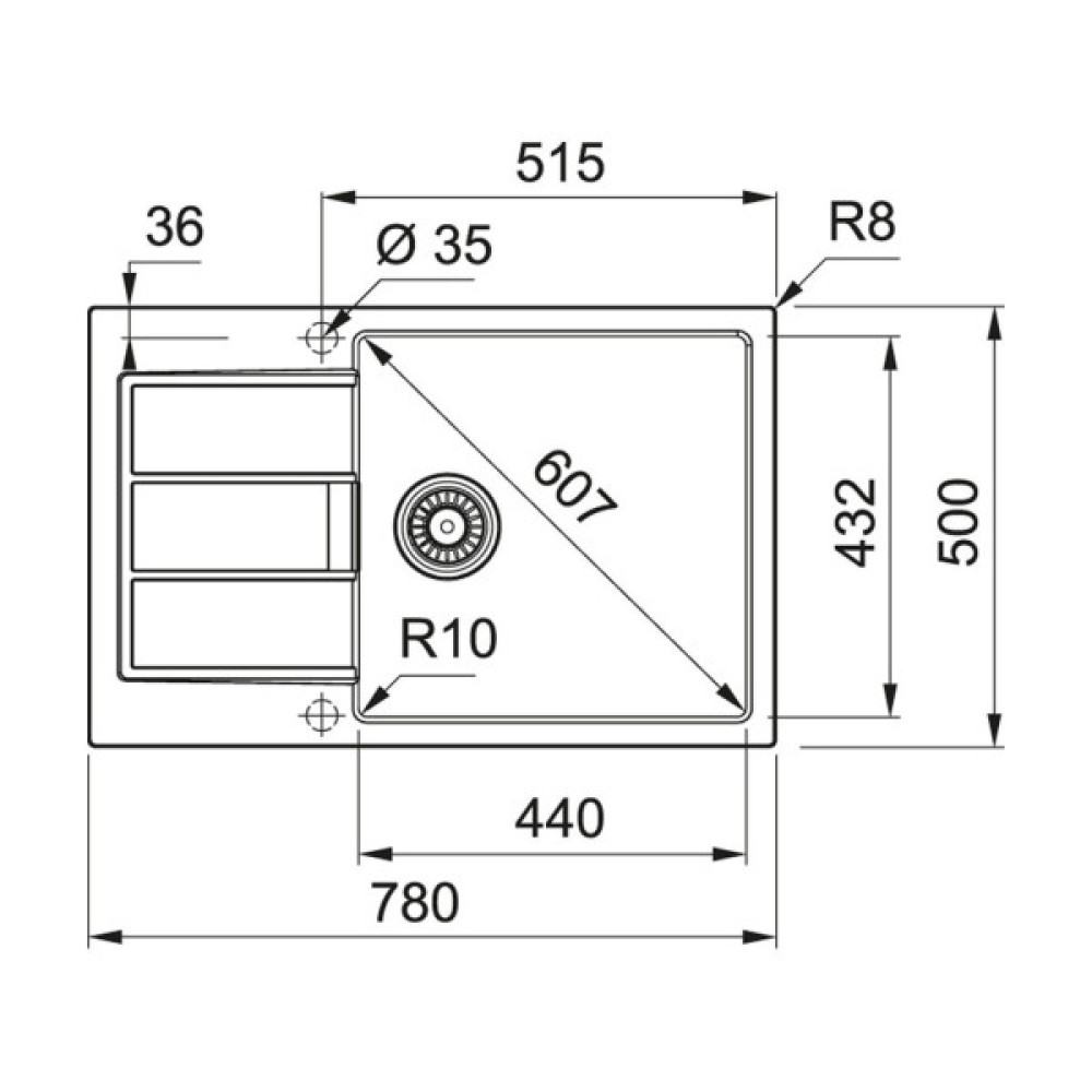 Мийка кухонна Franke Sirius 2.0 S2D 611-78 XL (143.0621.338)