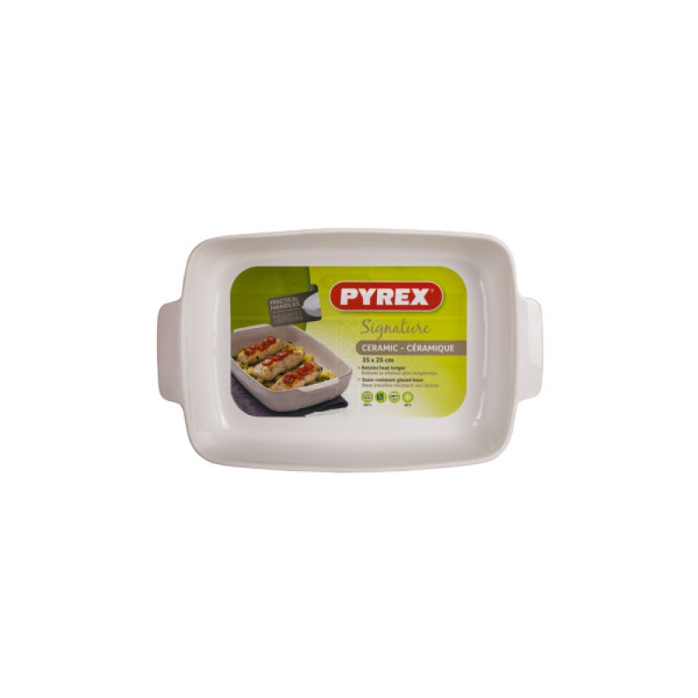 Форма для випікання Pyrex Signature прямокутна 35 x 25 см Біла (SG35RR1/7644)
