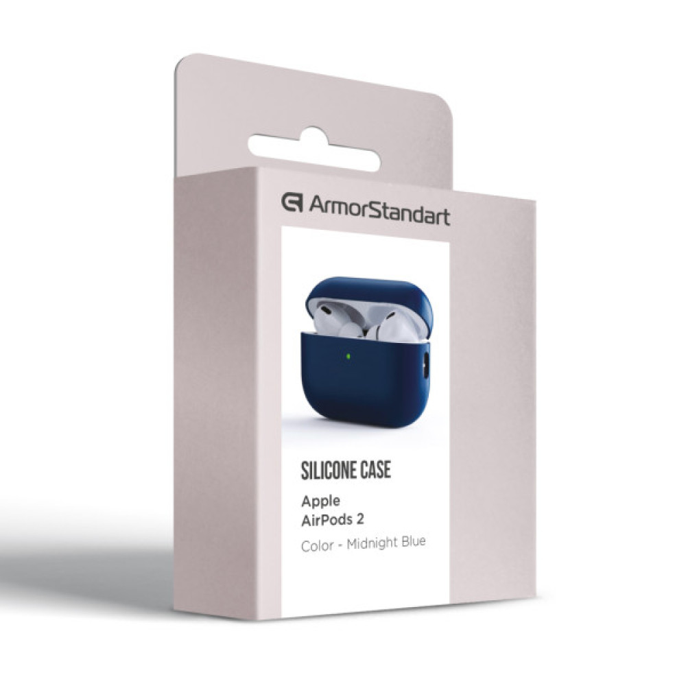 Чохол для навушників Armorstandart Silicone Case For Apple Airpods Pro 2 Midnight Blue (ARM64545)