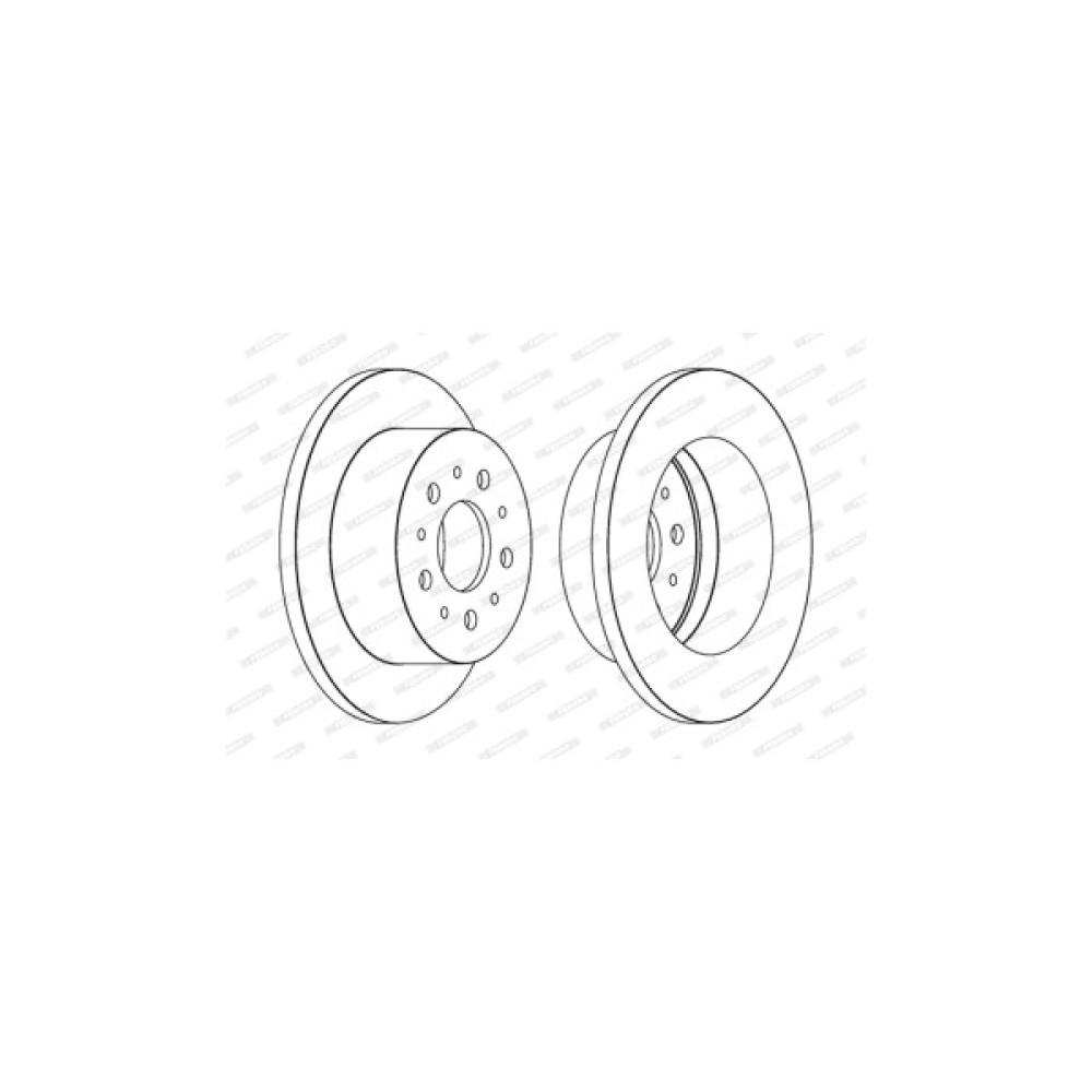 Гальмівний диск FERODO DDF1653
