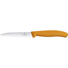 Кухонний ніж Victorinox SwissClassic для нарезки 10 см, волнистое лезвие, оранжевый (6.7736.L9)
