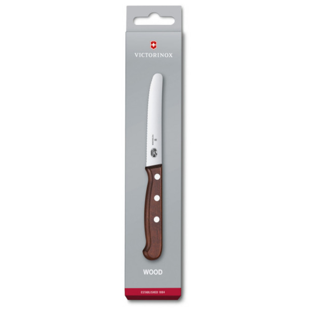 Кухонний ніж Victorinox Wood Tomato and Table 11см (5.0830.11G) Кухонний ніж Victorinox Wood Tomato and Table 11см (5.0830.11G)