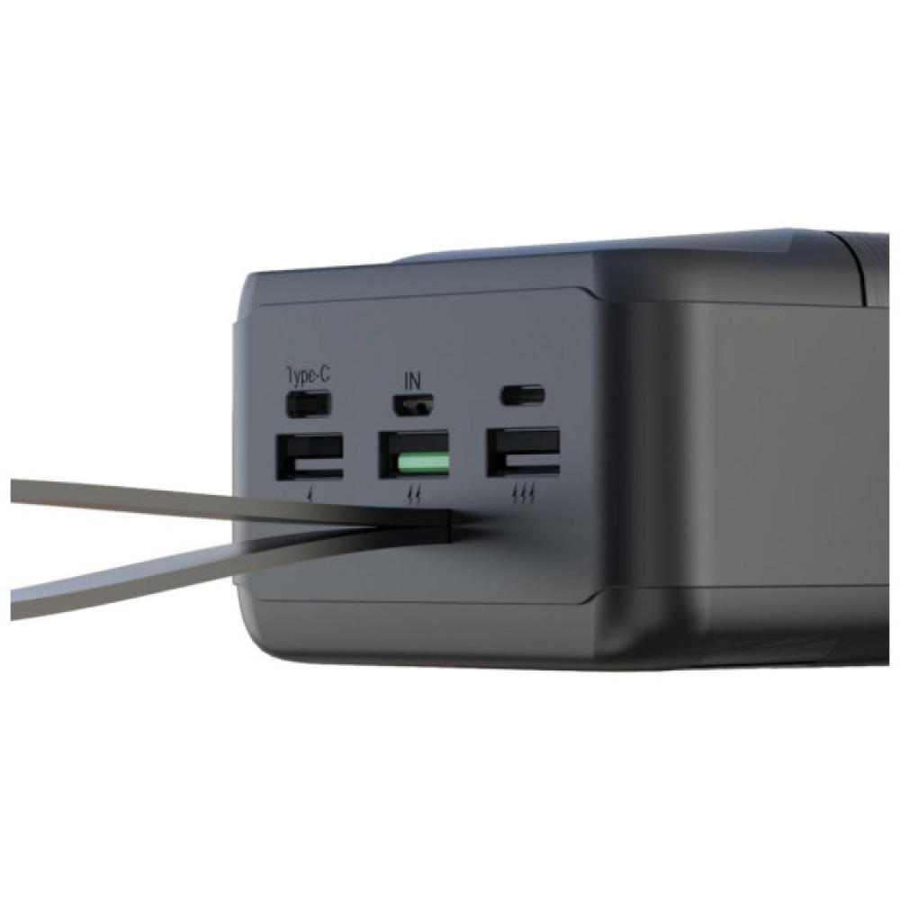 Батарея універсальна XO 50000mAh, PD/18W, QC3.0/22.5W, flashlight, Input(Micro,Type-C,Lightning), Output(3*USB,Type-C) (XO-PR158 / 29211)