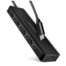 Концентратор AXAGON USB-C to 4xUSB 3.0 black (HUE-C1C) Концентратор AXAGON USB-C to 4xUSB 3.0 black (HUE-C1C)