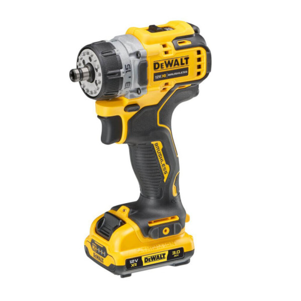 Шуруповерт DeWALT XR Li-Ion 12V, 2x3Ah, зі змінними насадками, 57.5 Нм, 0-425/0-1500 об/хв, 0.7, TSTAK (DCD703L2T)