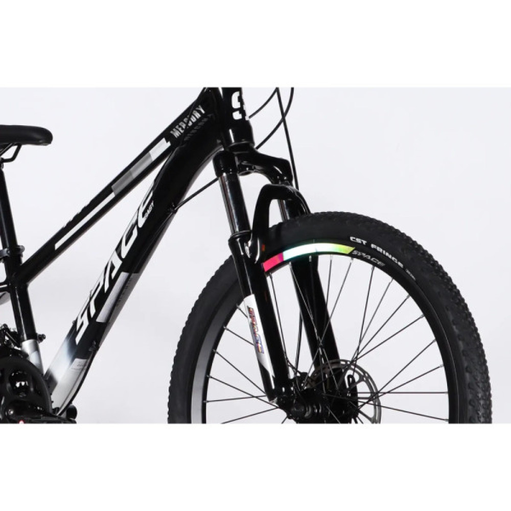 Велосипед Space 24" MERCURY DD FR рама-11" AL 2026 чорно-білий (OPS-SP-24-064)