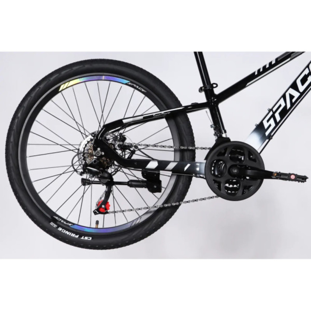 Велосипед Space 24" MERCURY DD FR рама-11" AL 2026 чорно-білий (OPS-SP-24-064)