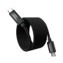 Дата кабель USB-C to USB-C 1.2m PD100W digital display silicone Choetech (XCC-1064)