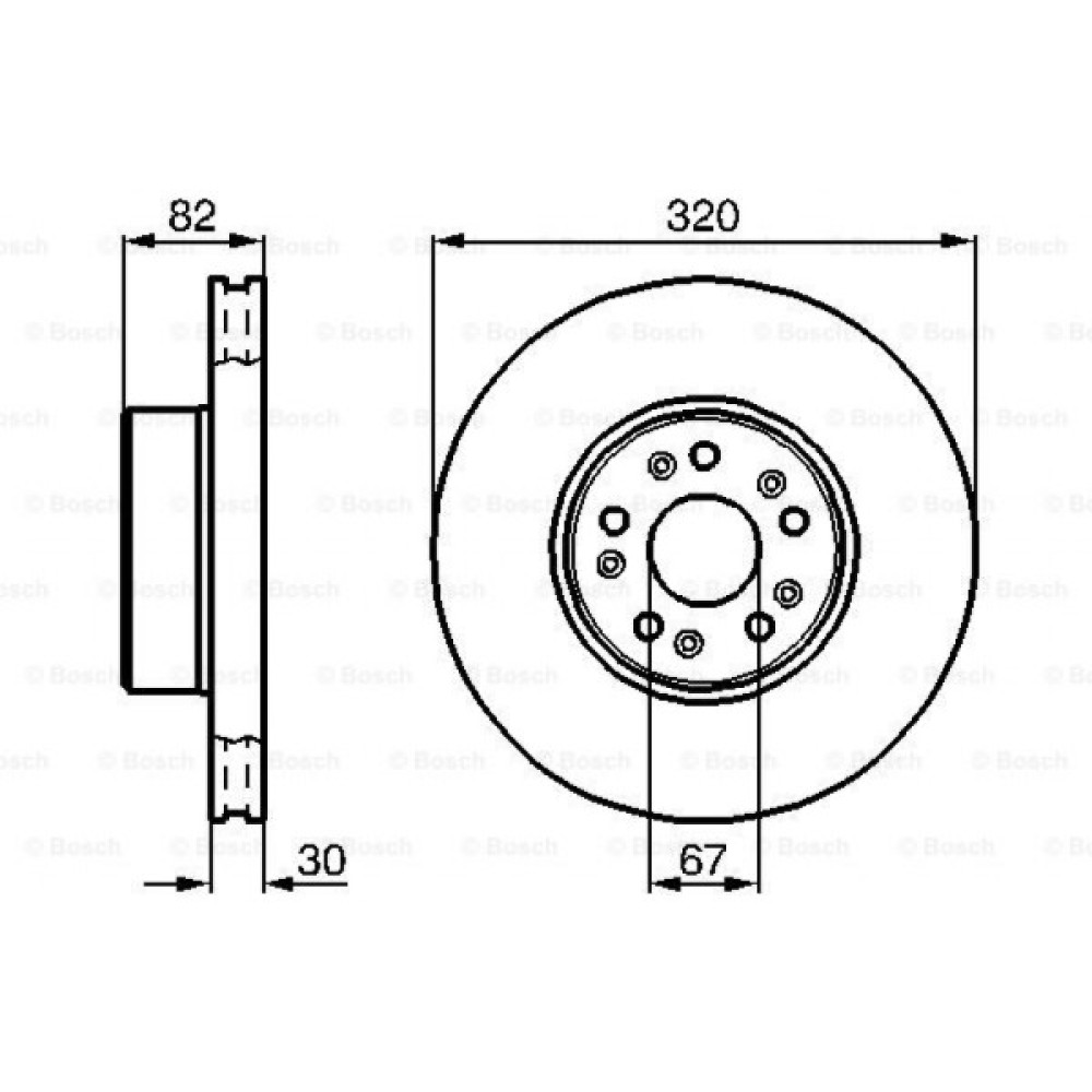 Гальмівний диск Bosch 0 986 478 527