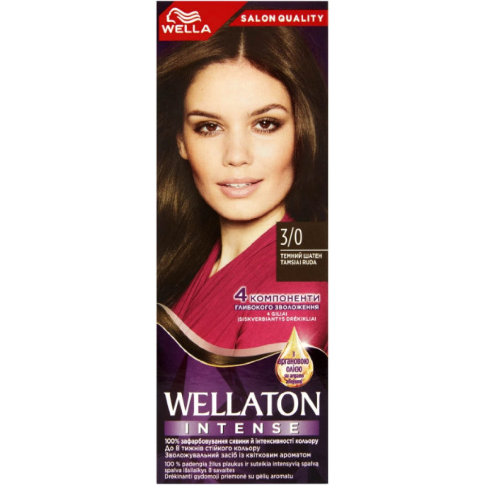 Фарба для волосся Wellaton 3/0 Темний шатен (4056800965922/4056800023011)