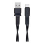 Дата кабель USB 2.0 AM to USB-C 1.2m black RivaCase (PS6002 BK12)