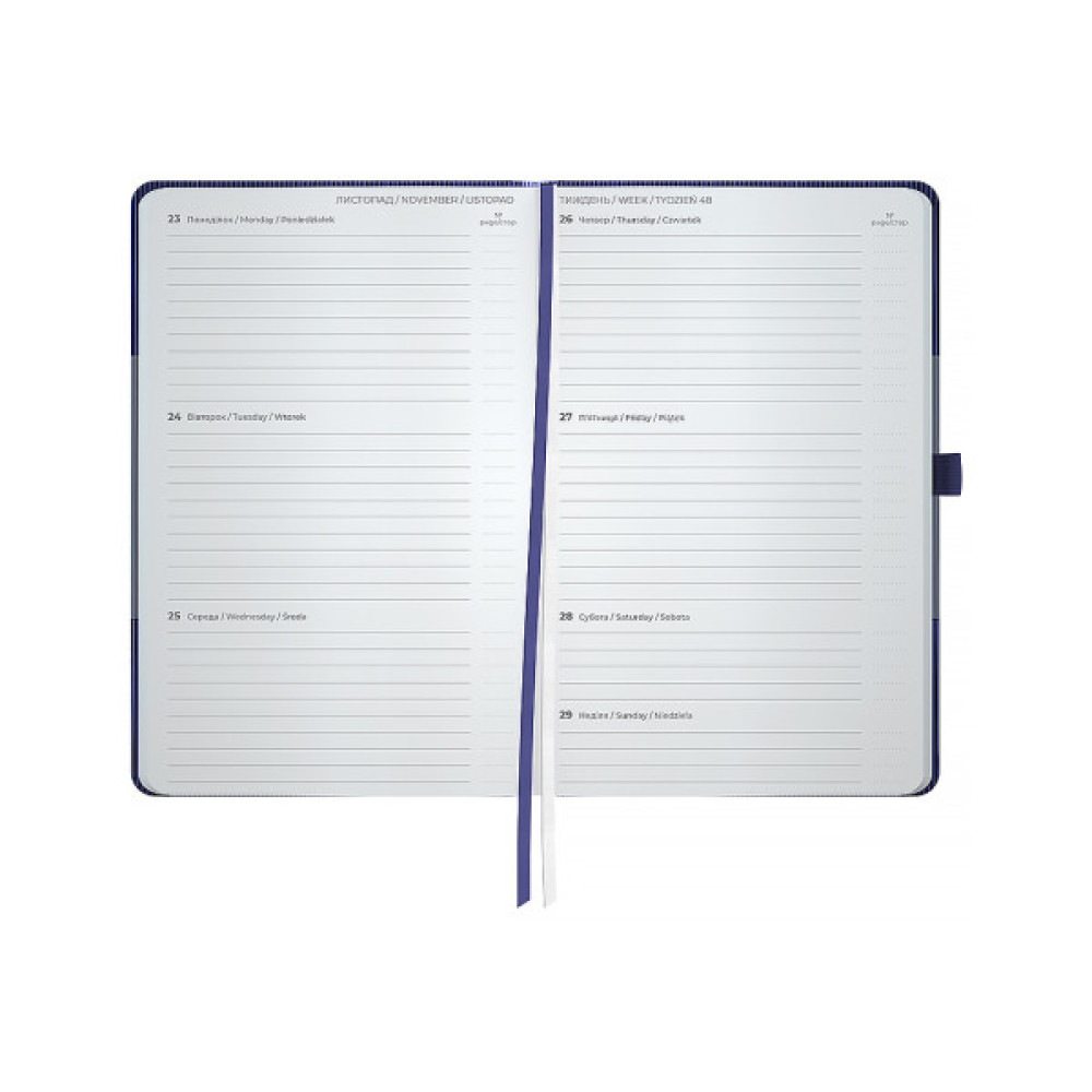 Тижневик Axent датований 2026 Partner Lines 125х195, темно-синій (8515-26-02-A)
