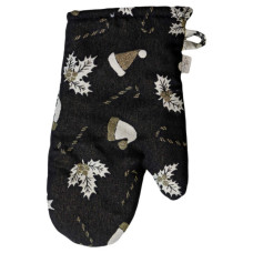 Кухонна прихватка Прованс Рукавиця Шапочки на чорному (036450)