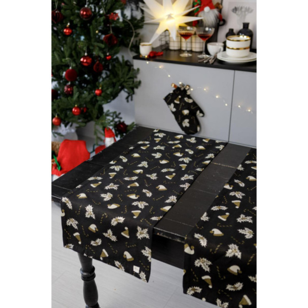 Кухонна прихватка Прованс Рукавиця Шапочки на чорному (036450)