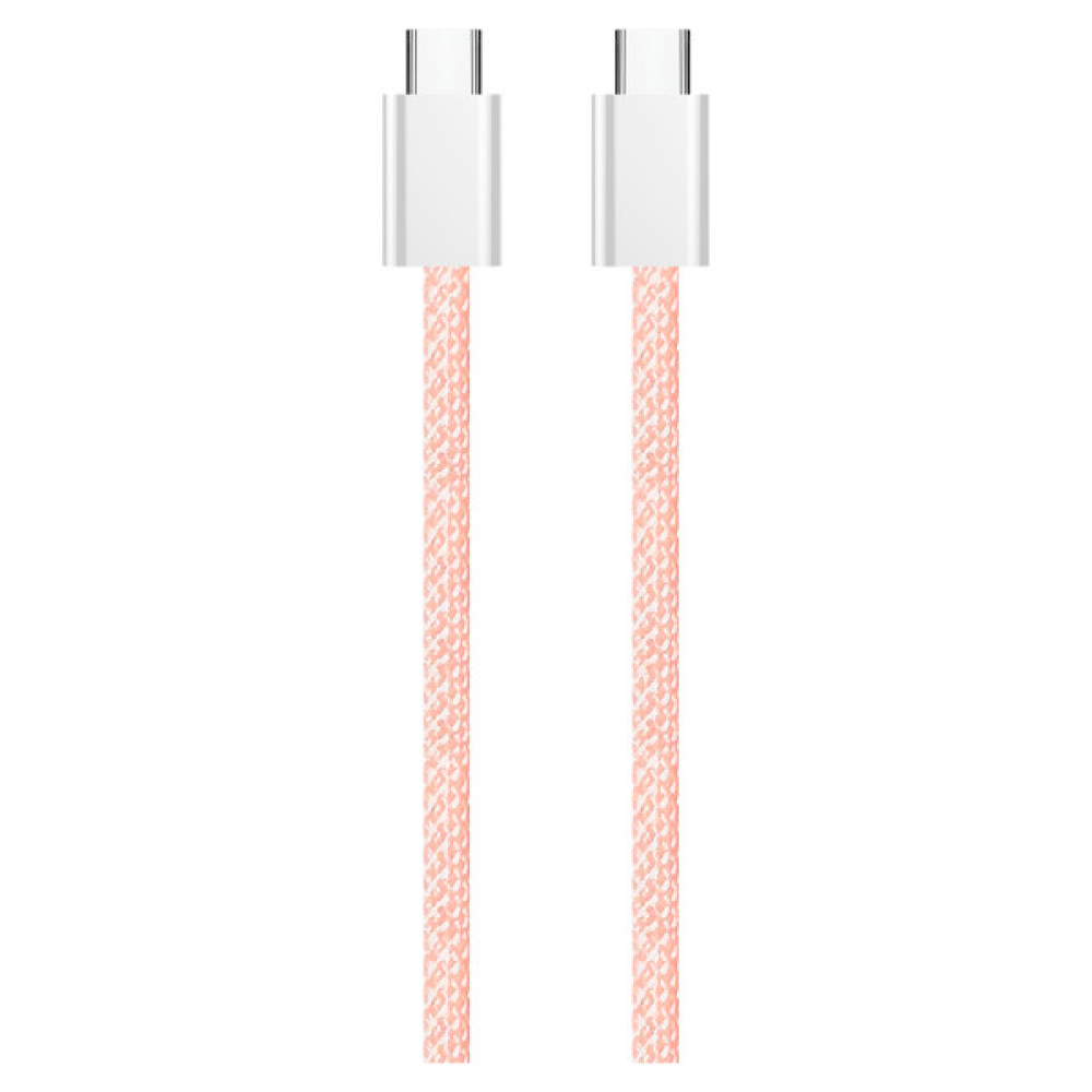 Дата кабель USB-C to USB-C 1.0m 60W 3.0А pink ColorWay (CW-CBPDCC061-P)