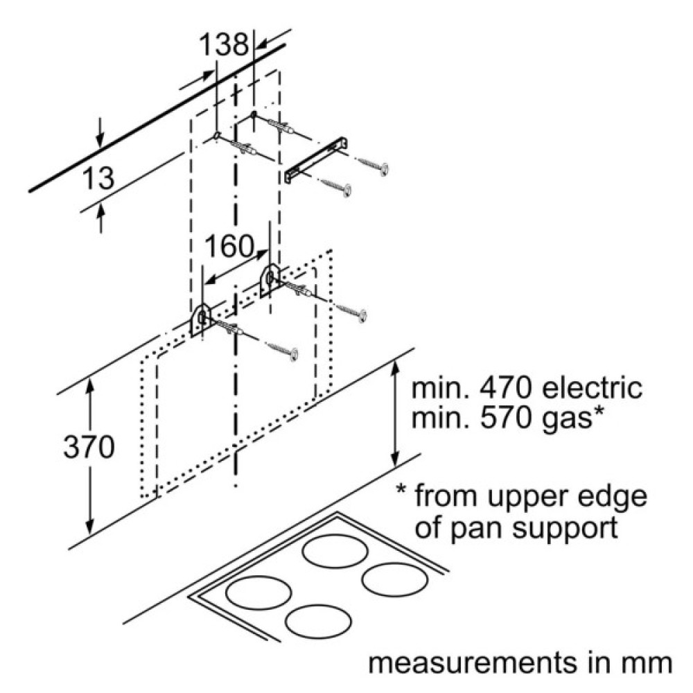Витяжка кухонна Bosch DWK67PJ60T
