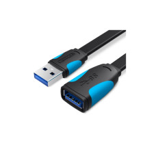 Дата кабель USB 3.0 AM/AF 1.0m PVC black Vention (VAS-A13-B100)