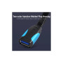 Дата кабель USB 3.0 AM/AF 1.0m PVC black Vention (VAS-A13-B100)