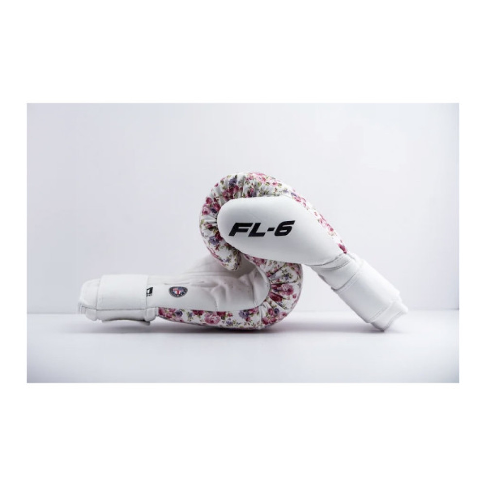Боксерські рукавички RDX FL-6 White 10 oz (BGR-FL6W-10oz)