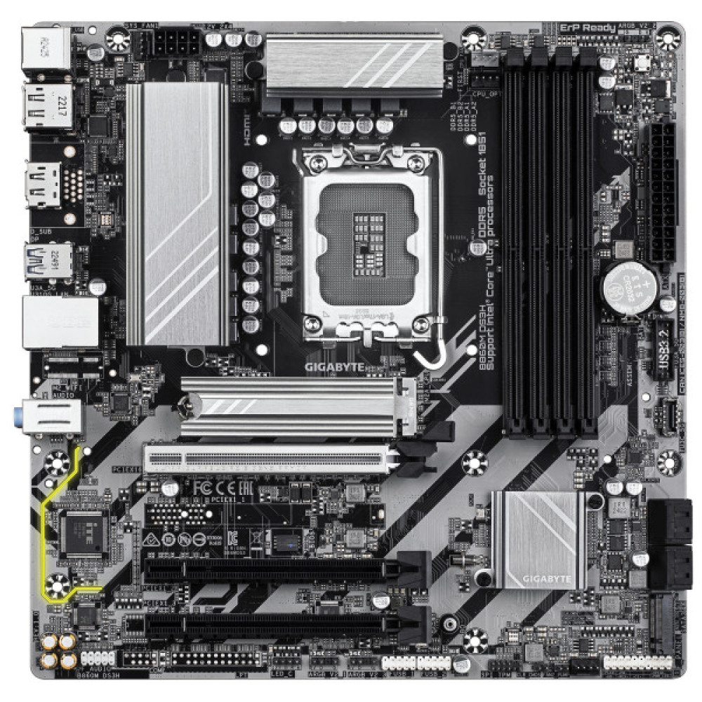 Материнська плата GIGABYTE B860M DS3H s1851 B860 4xDDR5 M.2 HDMI DP mATX