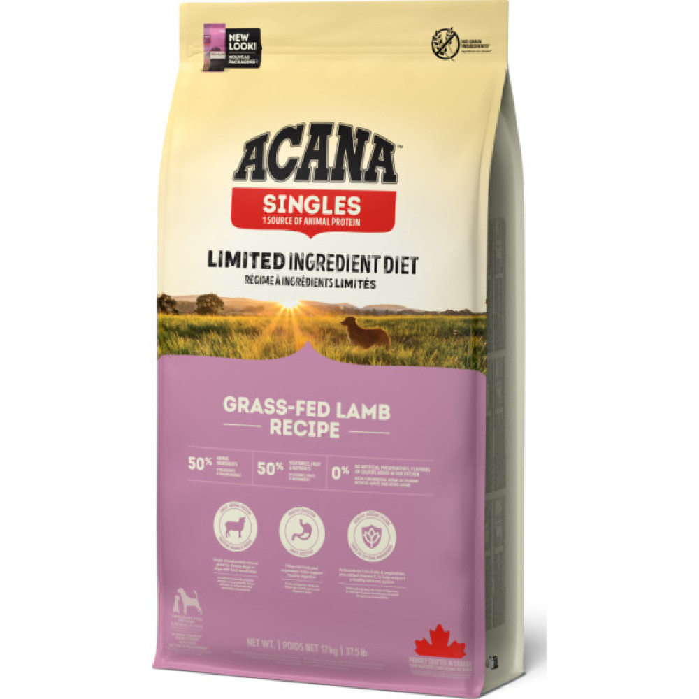 Сухий корм для собак ACANA Grass-Fed Lamb 17 кг (0064992570170)