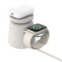 Зарядний пристрій Belkin 2in1 MagSafe iPhone/Watch/AirPods Sand Mass (WIZ020VFH37) Зарядний пристрій Belkin 2in1 MagSafe iPhone/Watch/AirPods Sand Mass (WIZ020VFH37)