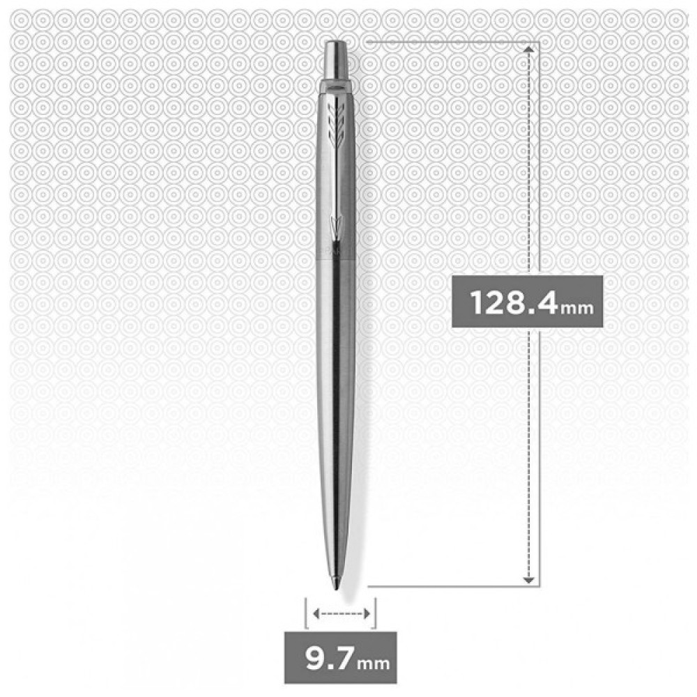 Ручка кулькова Parker JOTTER 17 UKRAINE SS CT BP I Love UA (16132_T207b)
