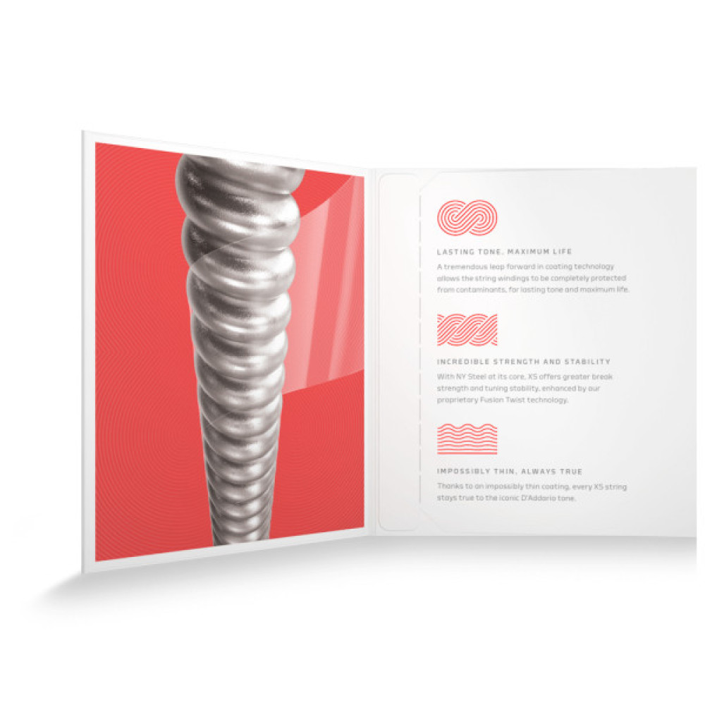 Струни для гітари D'Addario XS Coated Electric Guitar Strings Light Top / Heavy Bottom (10-52) (XSE1052)