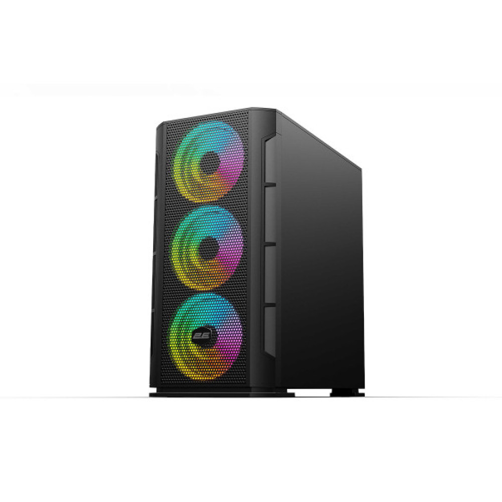 Корпус 2E GAMING Calleo GB700 без БЖ 2xUSB3.0, 1xUSB2.0, 4x120мм ARGB, VGA 320мм, LCS ready, контролер з пультом, TG Side Window, mATX, чорний