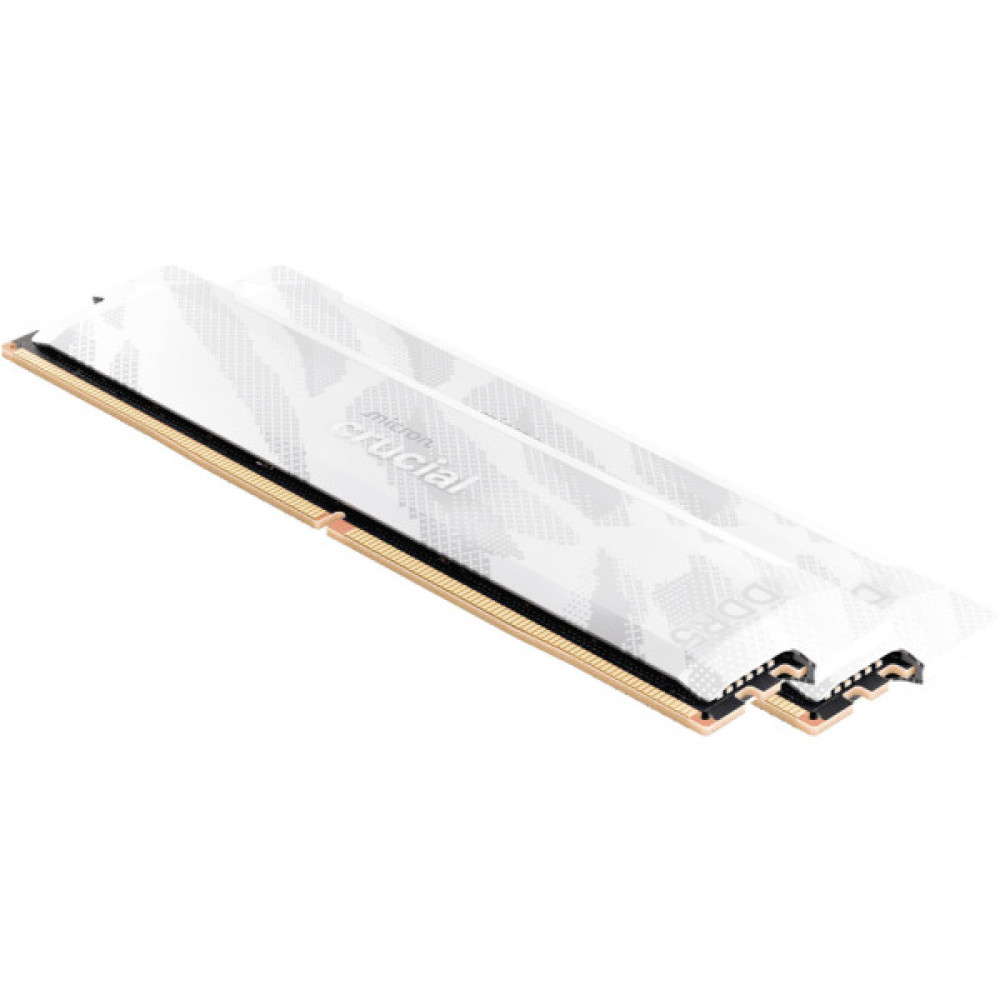 Модуль пам'яті для комп'ютера DDR5 32GB (2x16GB) 6400 MHz Pro Overclocking White Micron (CP2K16G64C32U5W)