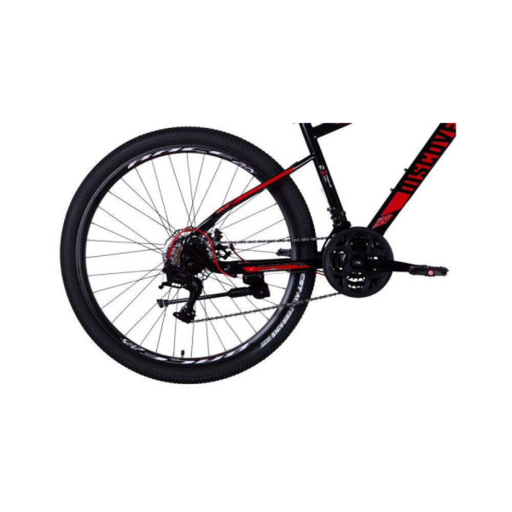Велосипед Discovery 27.5" TREK DD рама-16" ST 2025 чорно-червоний (OPS-SP-27.5-044)
