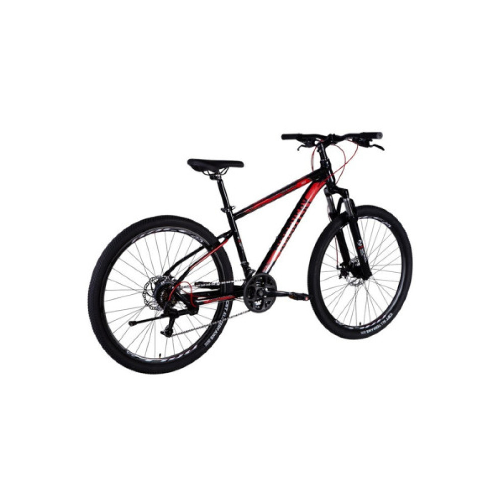 Велосипед Discovery 27.5" TREK DD рама-16" ST 2025 чорно-червоний (OPS-SP-27.5-044)