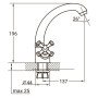 Змішувач AQUATICA PL-4B355C Змішувач AQUATICA PL-4B355C