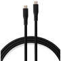 Дата кабель USB-C to USB-C 2.0m UBS3.2 Gen2 10G 240W Chip Silicon Black Vinga (VCPDCCC3242SB)